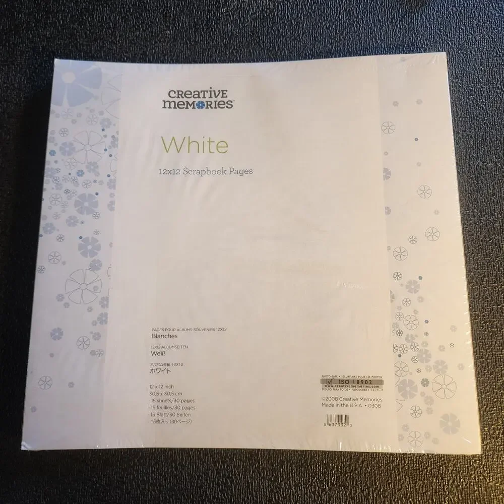 Creative Memories White Refill Pages 12x12 15 pack 2008 Scrapbooking crafts